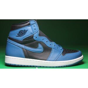 NIKE AIR JORDAN 1 Retro High OG Deep Marina Blue/Black 555088-404 - Size 13M